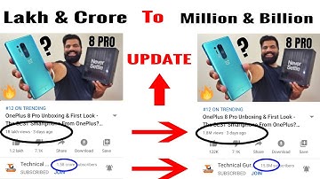 YouTube view problem solve | Lakh/Crore to Million/Billion | New Update 100% Work