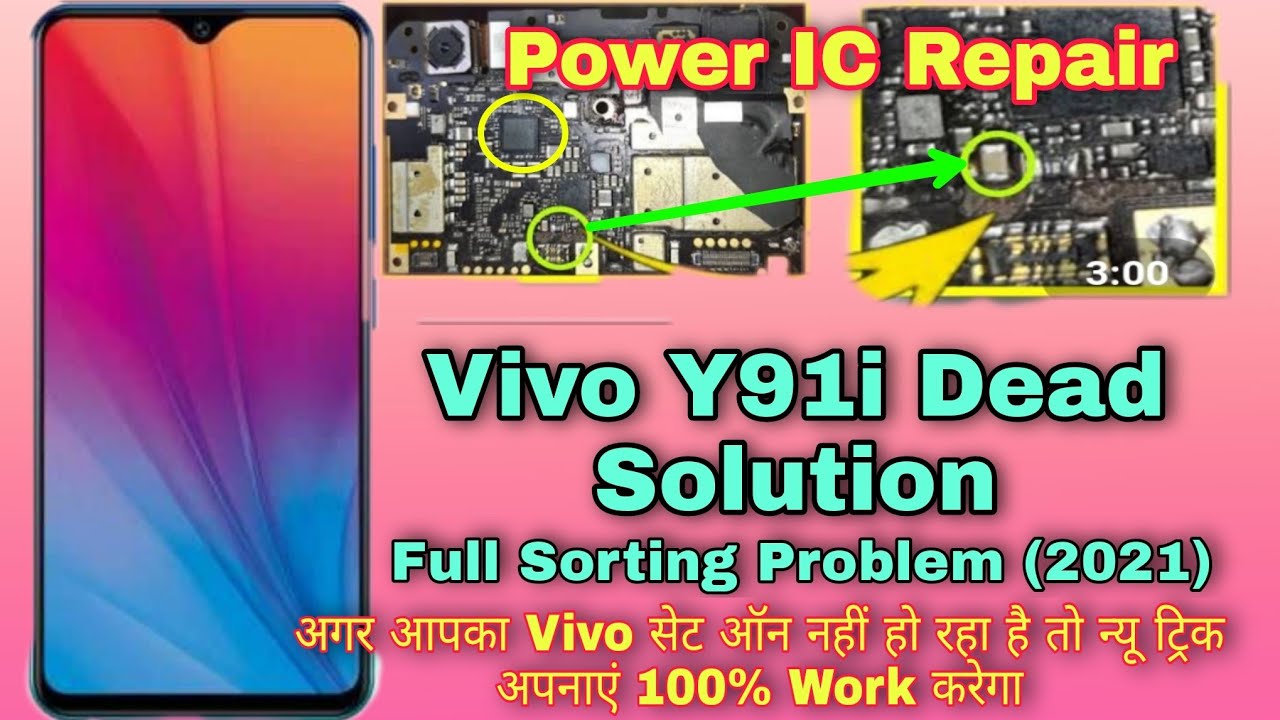 Vivo Y91i,Y91,Y93,Y95, full dead problem solution full short solution vivo y91i power ic repair