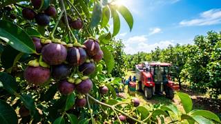 How Thai Farmers Grow and Harvest Millions of Mangosteens | The Purple Queen of Fruits
