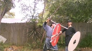 Viking Shield Techniques - Shield weapon trapping with Nail or Indentation ep.3