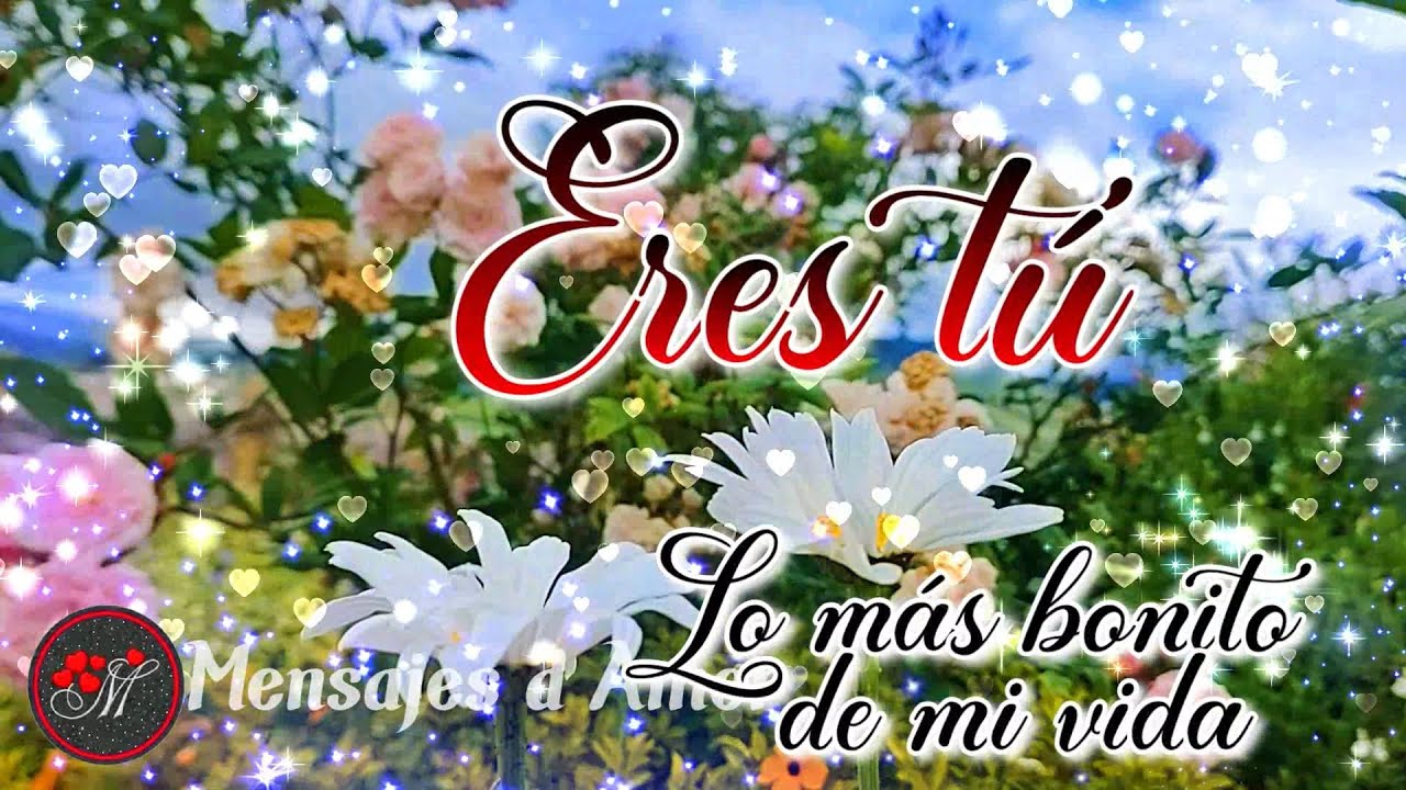 ERES LO MÁS BONITO DE MI VIDA TE AMO 💕Bonitos Mensajes de amor para