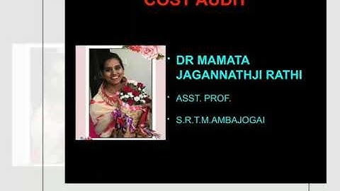 Cost Audit by Dr Mamta Rathi