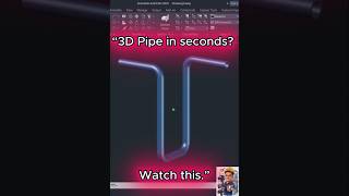 طريقة عمل ماسورة 3D مجوفة في الأوتوكاد بسهولة!! #3dmodeling #AutoCAD3D #autocad #piping #هندسة #cad