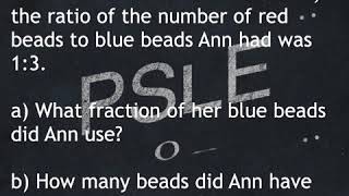 PSLe 2019 Math revision. The original method of solving problems.