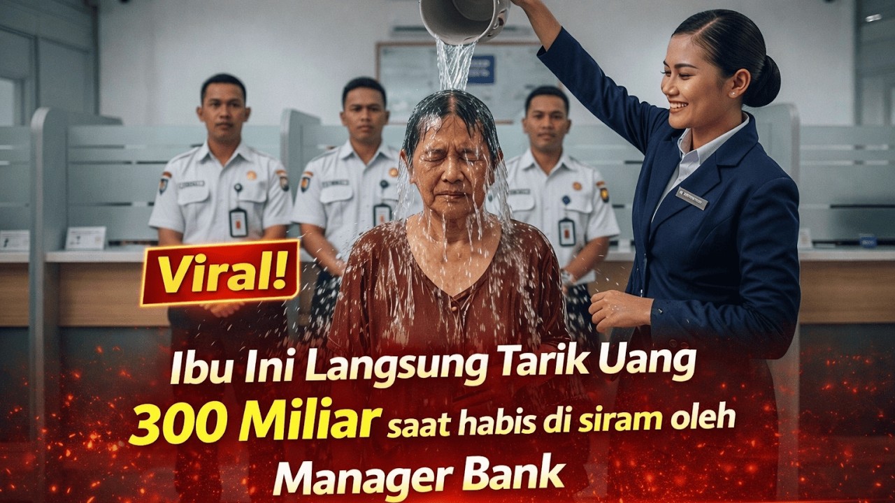 Ibu Ini Langsung Tarik 300 Miliar Setelah Disiram Dan Dihina Oleh Manager Bank Sombong!!