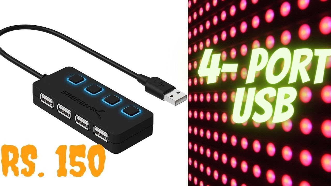 USB 4 Ports with switches|| HIGH SPEED ||2.0|| WITH LED LIGHTS - YouTube