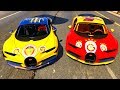 4 Büyükler Bugatti Veyron Yarış Arabaları Harika Yarışa Katılıyor - GTA 5