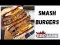 Smash burgers with a twist. Cooked on the Kamado Joe Classic 3