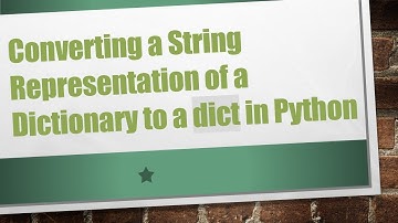 Converting a String Representation of a Dictionary to a dict in Python