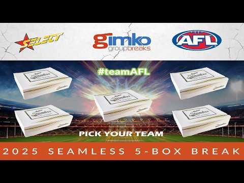 #2514 AFL 2025 Select AFL Seamless Football 5 Boxes - Live Box Break (15/03/2026)