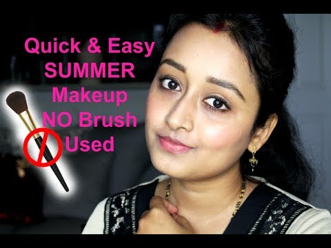 Quick & Easy Beginners SUMMER Makeup | No Makeup Brush Used | Indian, Brown, Asian Skin camera iphone 8 plus apk