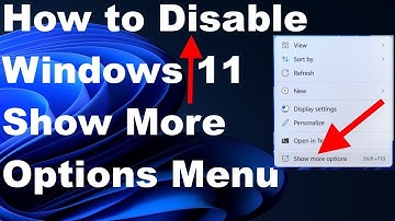 Disable Show More Options in Windows 11