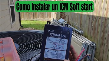 Como instalar un soft start de la marca ICM Controls