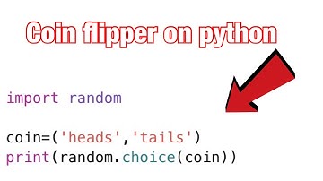 Coin flipper / random generation python… SUPER EASY