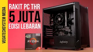 Rakit PC THR 5 Juta Edisi Lebaran 2024 feat AMD Ryzen 5 5600g #rakitpc #amdryzen #lebaran2024