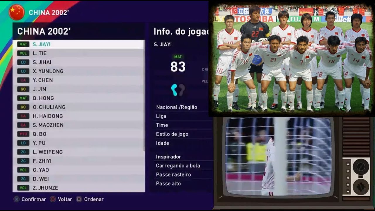eFootball PES 2021 - CHINA 2002 - World Cup 2002 - Classic Teams - Super Patch (PS4/PS5)