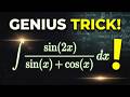 Integral of sin 2x / (sin x + cos x) | Step-by-Step Calculus Tutorial