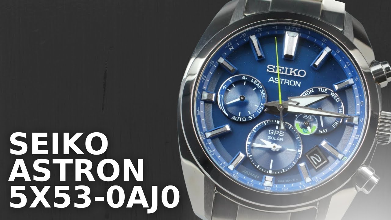 SEIKO Astron SBXC055 5X53-0AJ0 Blue Dial GPS Solar Men's