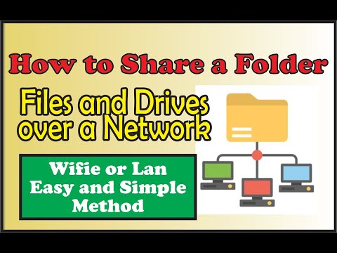 How to Share a Folder on Wifi or Lan in Windows | Networking Files & Folder Sharing