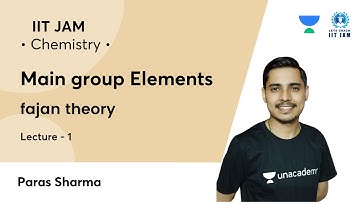 Main group Elements: fajan theory |IIT JAM|Let