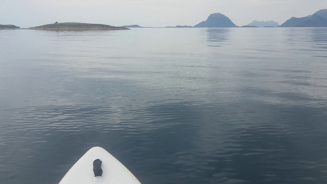 Beautiful SUP paddling in the Norwegian archipelargo