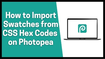 How to Import Swatches from CSS Hex Codes on Photopea.com