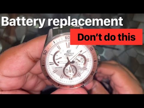 How to change battery for #edifice #casio #watch | EFR-552| SR920SW ...
