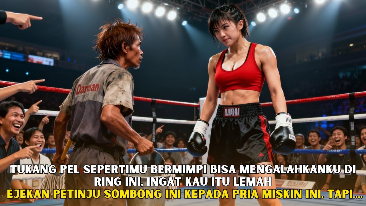 "Kau Hanyalah tukang Pel Miskin, Lawan Aku di Ring ini!" Ucap Atlet Tinju pada Tki Miskin