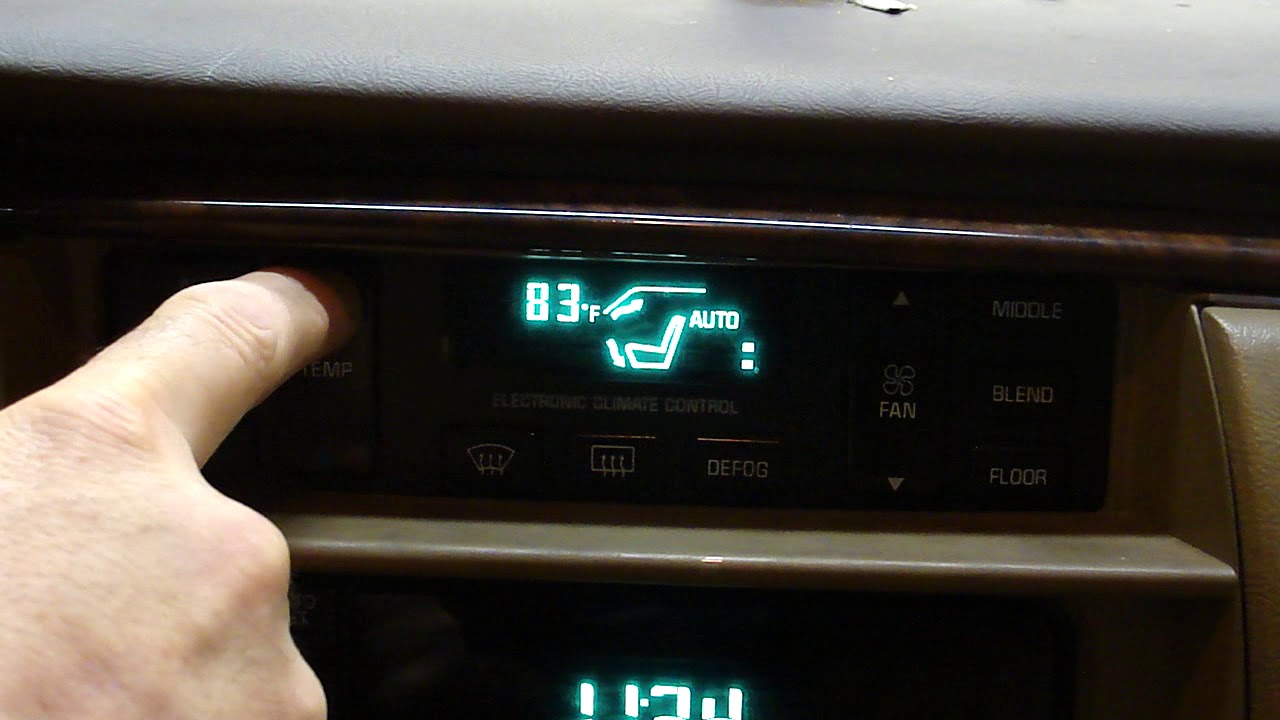 1995 BUICK ROADMASTER STATION WAGON CLIMATE CONTROL TESTED - YouTube