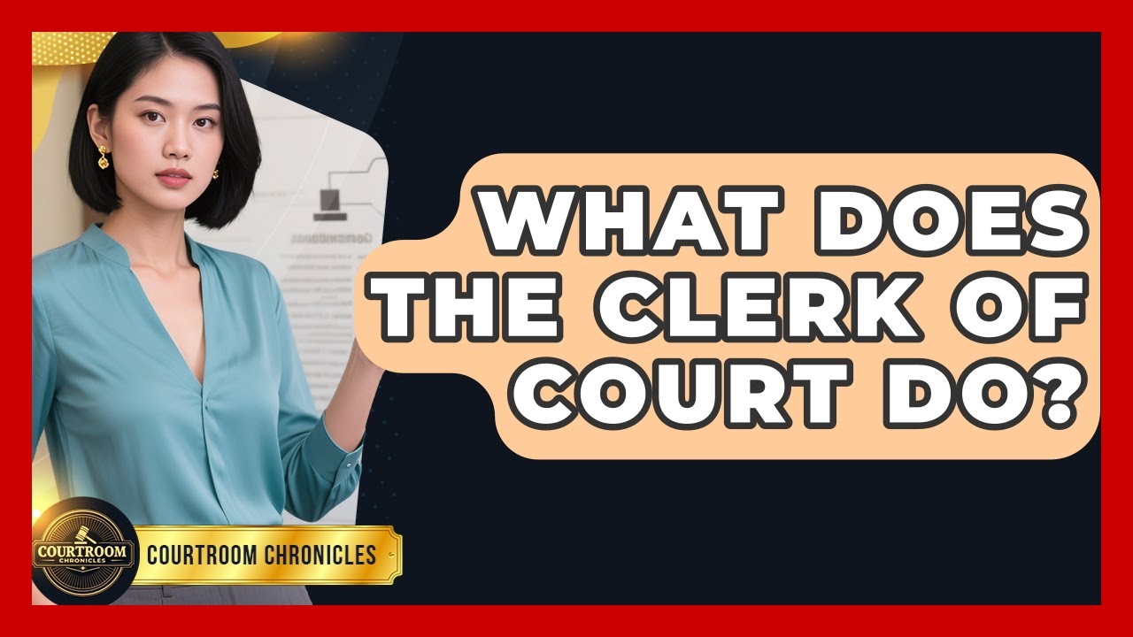 What Does The Clerk Of Court Do? - Courtroom Chronicles