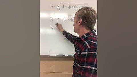 Getting rid of infinity. Nested radical