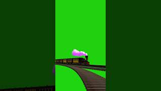 old train with smoke greenscreen train shortsvideo