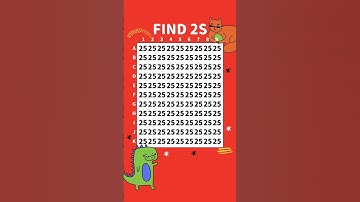 Only 2% of Sharp Eyes Can Spot the Hidden 2S in 5 Secs! #opticalillusion #brainteaser #trending