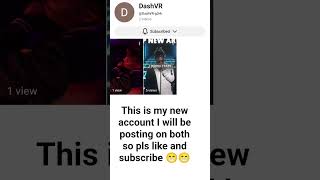 this is my new account so pls like and subscribe 😁😁😁