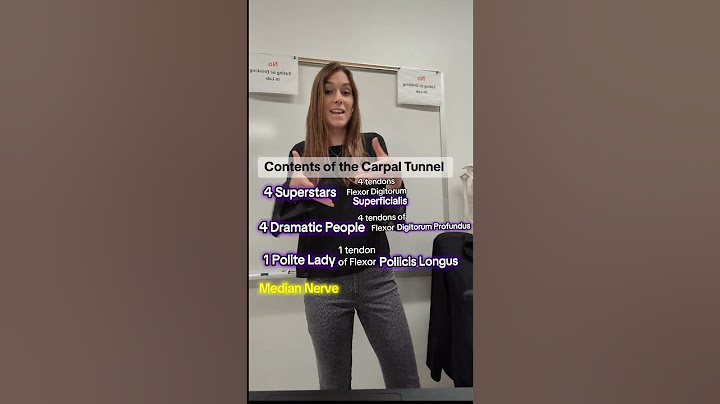 Never forget the contents of the carpal tunnel with this memory tip #anatomy #anatomyandphysiology