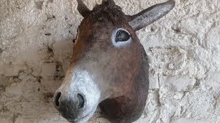 Donkey Papermache  'Bruno' asino di Cartapesta ♻