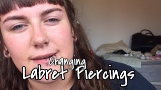 Changing Piercings: Labret