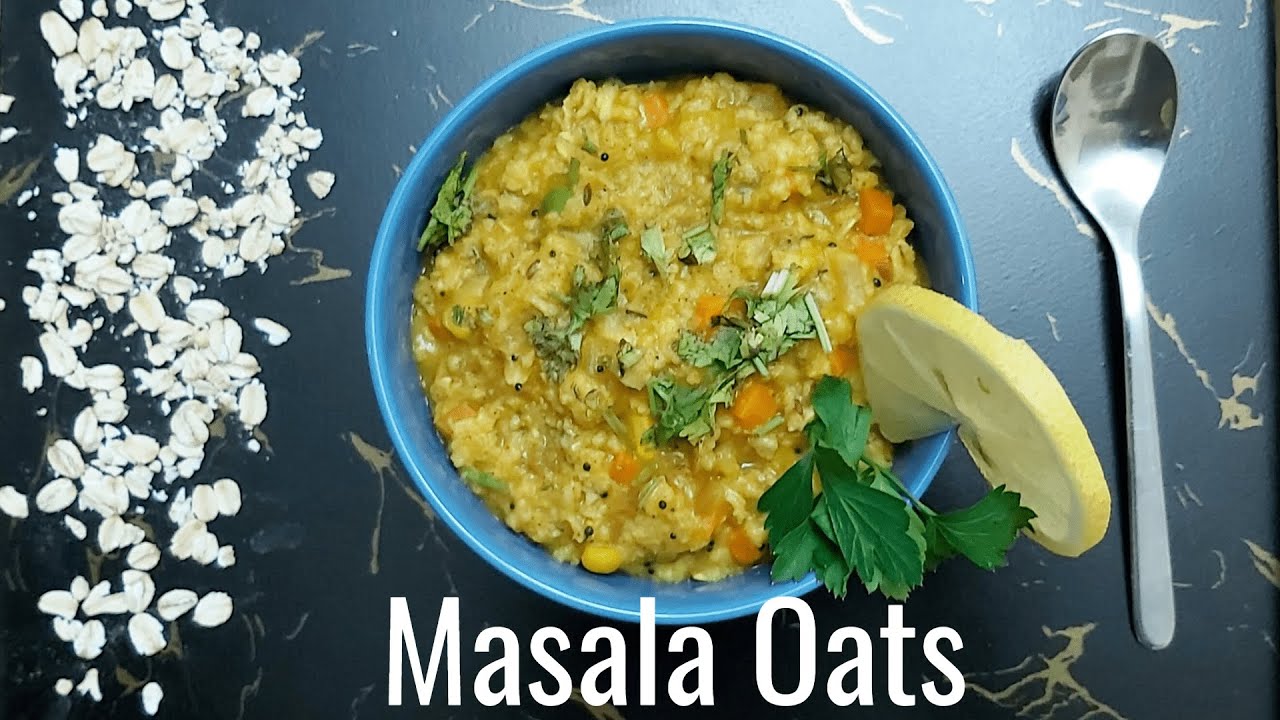 Oats Upma Recipe Masala Vegetable Oats Weight Loss Recipe YouTube