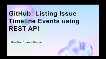 GitHub: Listing Issue Timeline Events using REST API