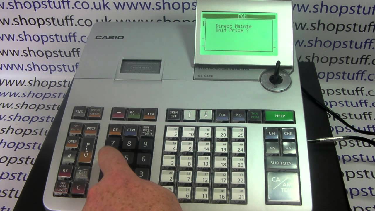 SE-S400 OR SE-S3000 CHANGING THE PRICE OF A BARCODE PLU PRODUCT - YouTube