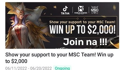 How to join MLBB Creator base on TikTok,  MSC 2022