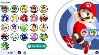 [ Mario & Sonic at the Olympic Games Tokyo 2020 ] Football All Character ( Very Hard )