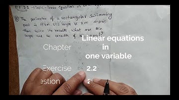 LINEAR EQUATIONS IN ONE VARIABLE EXERCISE-2.2 QUESTION NO.2/8TH CLASS/NCERT/STATE/CBSE SYLLABUS.