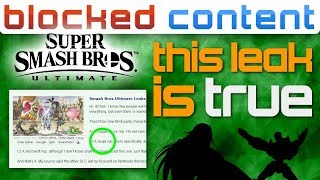 Woah! This LEAK from 2018 Is STILL RIGHT! 2 Nintendo Newcomers! Smash Ultimate LEAK SPEAK!