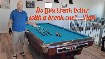Pool lesson: Do break cues make a difference? Nope
