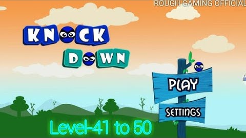 KNOCK DOWN || Angry Birds || Level-41 to 50 || Rough Gaming Official || Knockdown ||