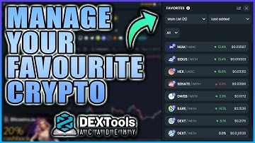 Organize Your Favourite Crypto Coins With DEXTools!