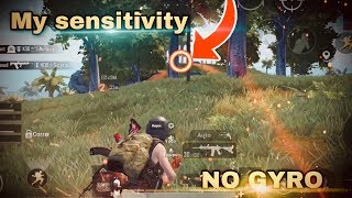 My Sensitivity Without GYROSCOPE | Scrims | 4 Fingers Claw | PUBG Mobile