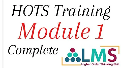 HOTS Training Complete Module 1 solutions