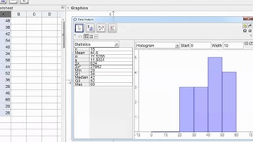 GeoGebra Tutorial: Statistics (data handling)